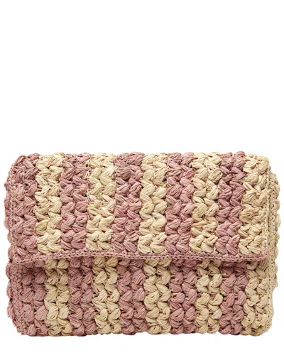 Mar Y Sol Remi Raffia Clutch In Multi