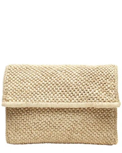 Mar Y Sol Rhodes Raffia Clutch In Brown