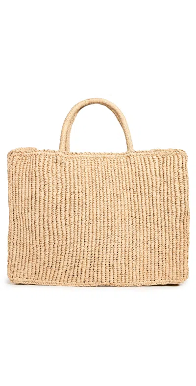 Mar Y Sol Roma Tote N-natural In Red