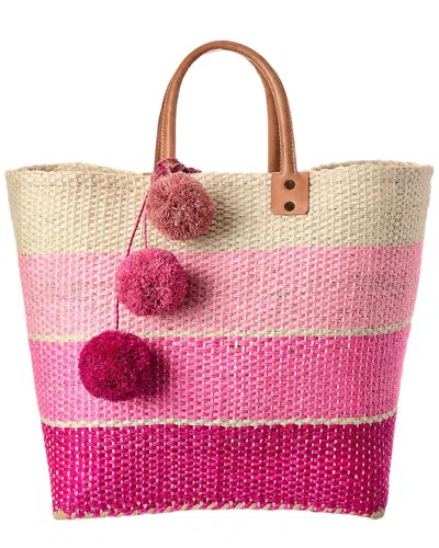 Mar Y Sol Samana Sisal Tote In Pink