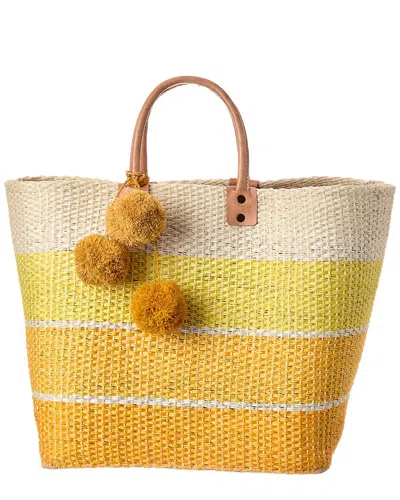 Mar Y Sol Samana Sisal Tote In Yellow