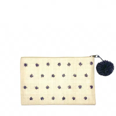 Mar Y Sol Women's Sofia Pouch In Navy In Pattern