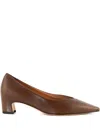 Mara Bini 40mm Leather Heeled Pumps In Brown