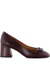 Mara Bini 60mm Leather Heeled Pumps In Red