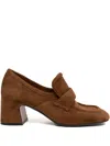Mara Bini 60mm Strap-detail Loafers In Brown