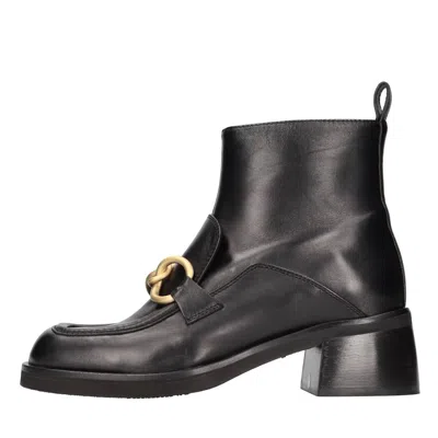 Mara Bini Black Boots In Nero Scuri