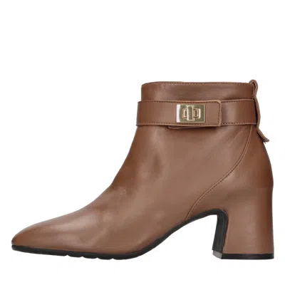 Mara Bini Brown Boots In Marrone Scuri