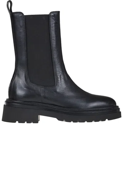 Mara Bini Leather Beatles Ankle Boots In Multi