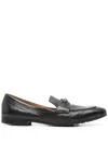 Mara Bini Leather Loafers In Black