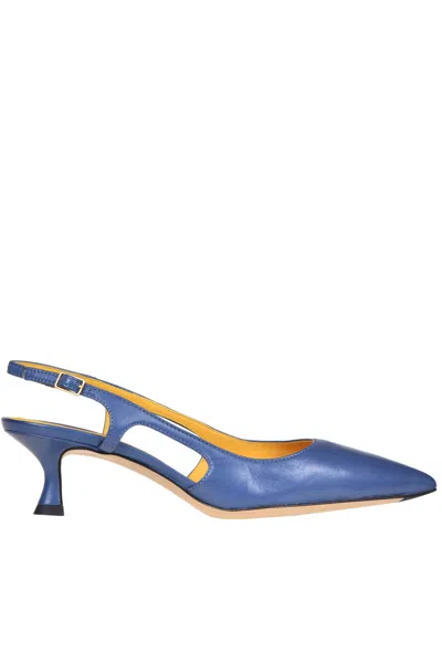Mara Bini Nappa Slingback Pumps In Blue