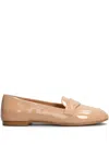 Mara Bini Patent-finish Loafers In Neutrals