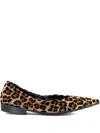 Mara Bini Pointed-toe Flat Pumps In Brown