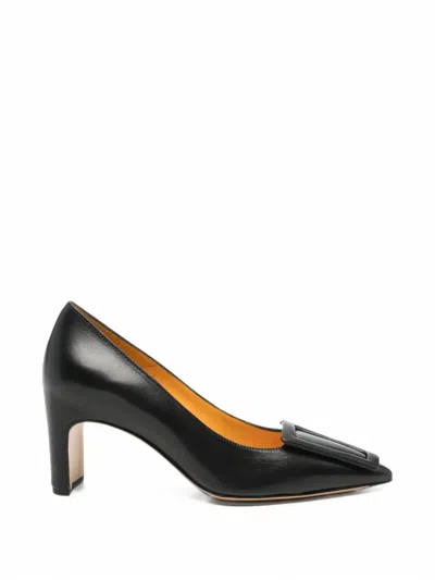 Mara Bini Seta Nero Buckle-detail Pumps In Black