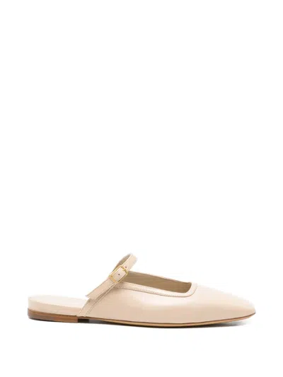 Mara Bini Strap Mules In Neutral