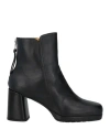Mara Bini Woman Ankle Boots Black Size 6 Leather