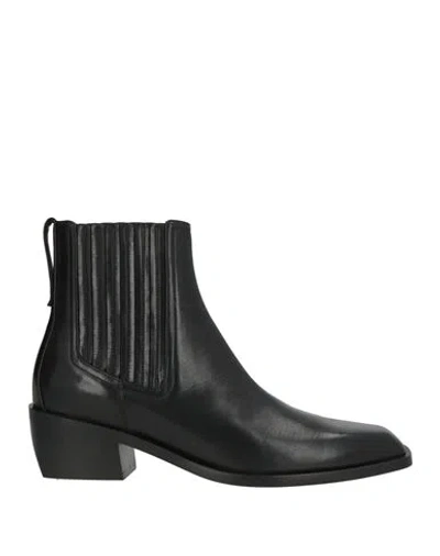Mara Bini Woman Ankle Boots Black Size 8.5 Leather