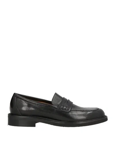 Mara Bini Woman Loafers Black Size 11 Leather