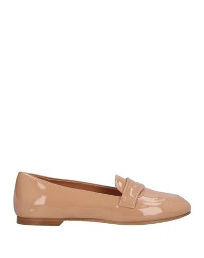 Mara Bini Woman Loafers Blush Size 8 Leather In Pink