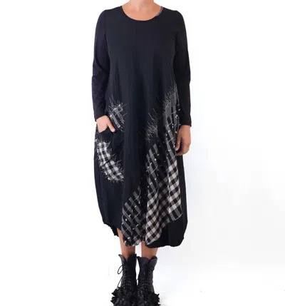 Mara Gibbucci Linen Maxi Dress In Black