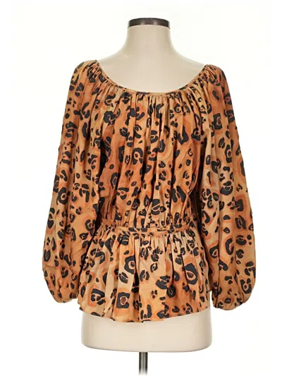 Pre-owned Mara Hoffman 3/4 Sleeve T-shirt In Orange