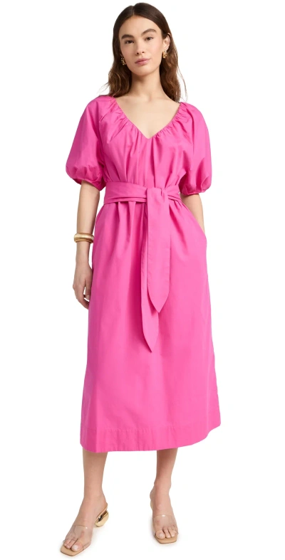 Mara Hoffman Alora Dress Hot Pink