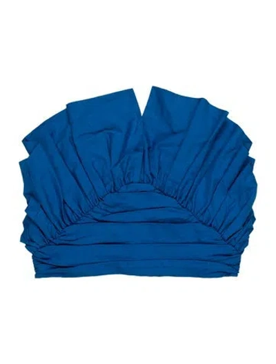 Pre-owned Mara Hoffman Asymmetrical Sleeveless Top W/ Tags In Blue