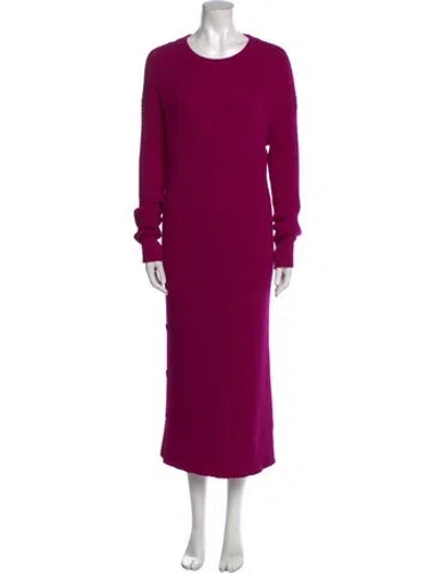 Pre-owned Mara Hoffman Baby Alpaca Long Dress In Purple