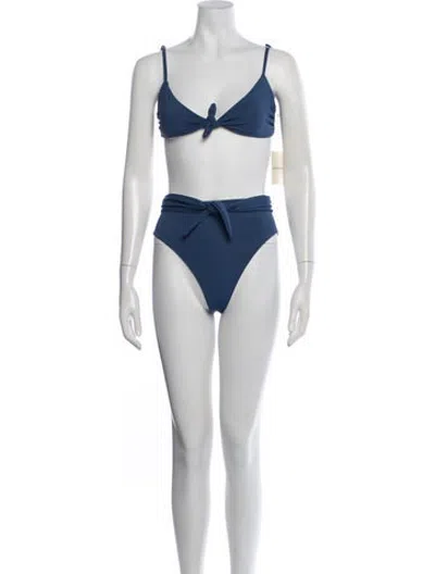 Pre-owned Mara Hoffman Bikini W/ Tags In Blue