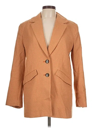 Pre-owned Mara Hoffman Blazer Jacket In Orange