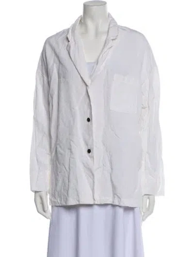 Pre-owned Mara Hoffman Blazer In White