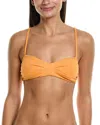 Mara Hoffman Calida Bikini Top In Orange