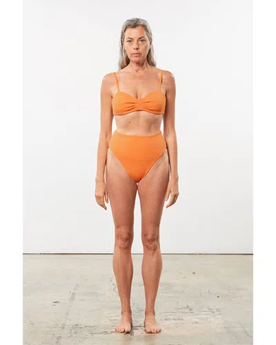 Mara Hoffman Calida Bikini Top In Orange