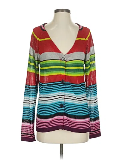 Pre-owned Mara Hoffman Cardigan Sweater In Red