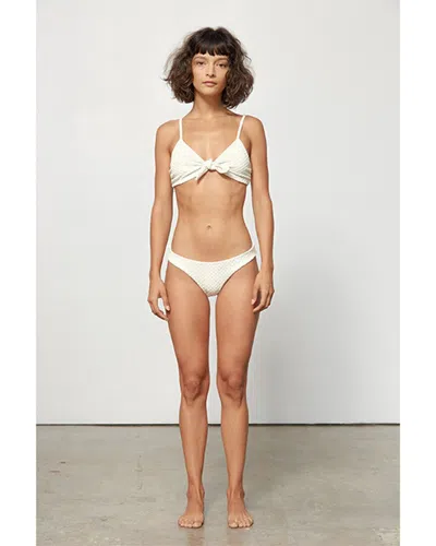 Mara Hoffman Carla Bikini Top In White