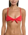 Mara Hoffman Mazlyn Bikini Top In Red