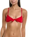 Mara Hoffman Carla Bikini Top In Red
