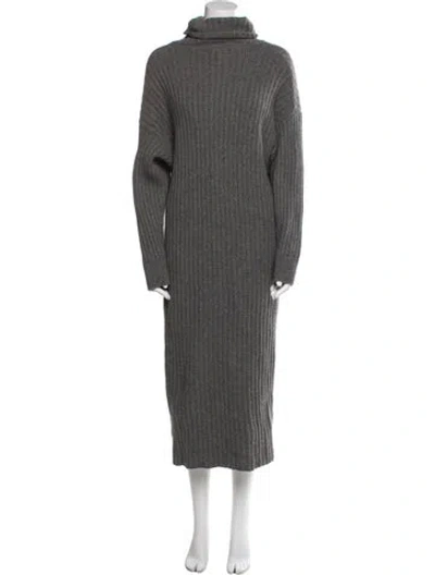 Pre-owned Mara Hoffman Cashmere Long Dress In Gray
