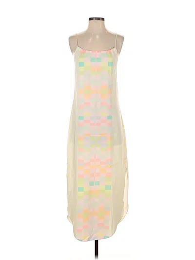 Pre-owned Mara Hoffman Casual Dress In White