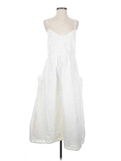 Pre-owned Mara Hoffman Casual Dress In White