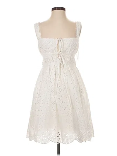 Pre-owned Mara Hoffman Casual Dress In White