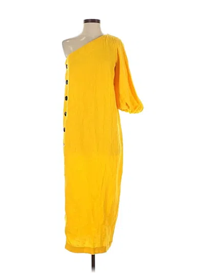 Pre-owned Mara Hoffman Casual Dress In Yellow