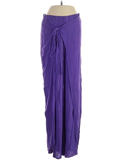 Pre-owned Mara Hoffman Casual Pants In Purple