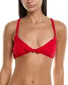 Mara Hoffman Mazlyn Bikini Top In Red