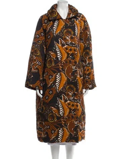 Pre-owned Mara Hoffman Coat In Brown