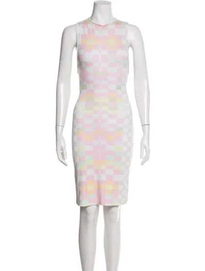 Pre-owned Mara Hoffman Colorblock Pattern Knee-length Dress In Multi