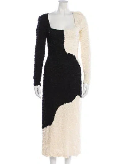Pre-owned Mara Hoffman Colorblock Pattern Long Dress