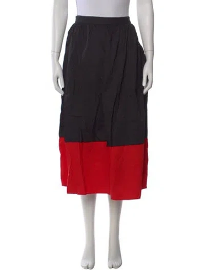 Pre-owned Mara Hoffman Colorblock Pattern Wide Leg Pants In Multi