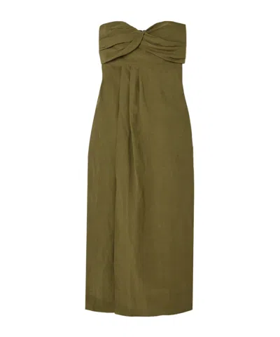 Mara Hoffman Commuter Basic Dress In Green