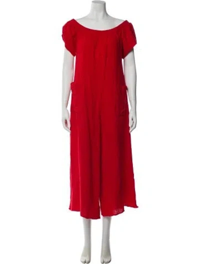 Pre-owned Mara Hoffman Cover-up In Red