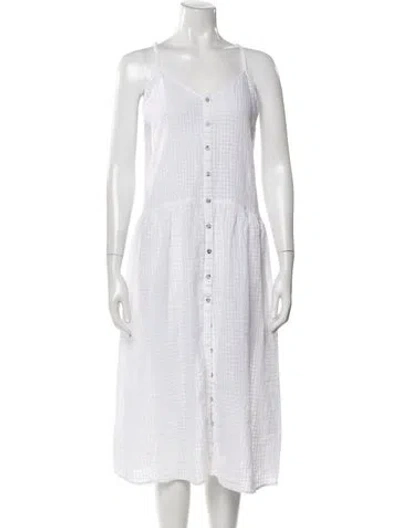 Pre-owned Mara Hoffman Cover-up In White